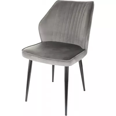 Стул для дома Бюрократ CH-K5 т.серый Holland 18 металл черный на ножках (CH-K5_1/HL18)