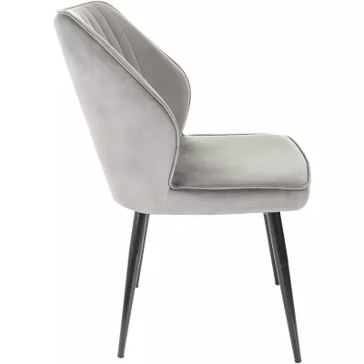 Стул для дома Бюрократ CH-K5 т.серый Holland 18 металл черный на ножках (CH-K5_1/HL18)