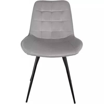 Стул для дома Бюрократ CH-K2_4 комплект 4шт св.серый Holland 09 металл черный на ножках (CH-K2_1/HL09_4)