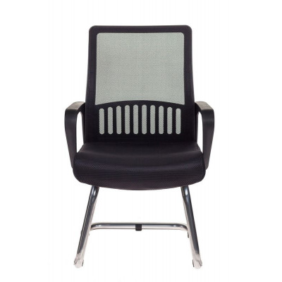 Кресло Бюрократ MC-209 черный TW-01 TW-11 сетка/ткань полозья металл серебристый