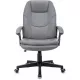 Кресло руководителя Бюрократ CH-868N серый экокожа крестов. пластик