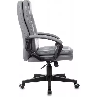 Кресло руководителя Бюрократ CH-868N серый экокожа крестов. пластик