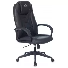 Кресло игровое Zombie 8 черный экокожа крестов. пластик