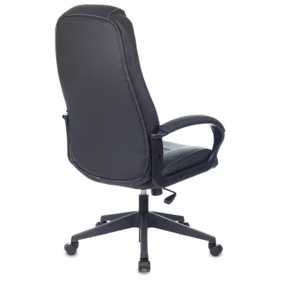 Кресло игровое Zombie 8 черный экокожа крестов. пластик