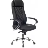 Кресло эргономичное Бюрократ CH-609SL/ECO черный экокожа крестов. металл хром