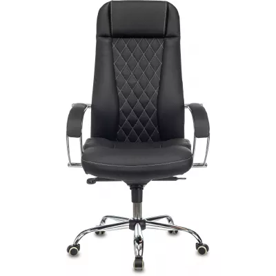 Кресло эргономичное Бюрократ CH-609SL/ECO черный экокожа крестов. металл хром