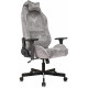 Кресло игровое Knight N1 Fabric серый Light-19 с подголов. крестов. металл
