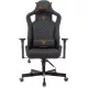 Кресло игровое Knight Outrider черный ромбик экокожа с подголов. крестов. металл