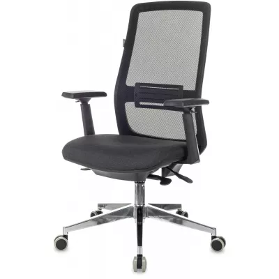 Кресло эргономичное Бюрократ MC-915 черный TW-01 38-418 сетка/ткань крестов. алюминий