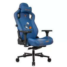 Кресло игровое Knight Craft Dragon синий экокожа крестов. металл