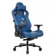 Кресло игровое Knight Craft Dragon синий экокожа крестов. металл