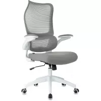 Кресло эргономичное Бюрократ Sigma WH 1 серый сетка/ткань крестов. пластик пластик белый