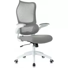 Кресло эргономичное Бюрократ Sigma WH 1 серый сетка/ткань крестов. пластик пластик белый