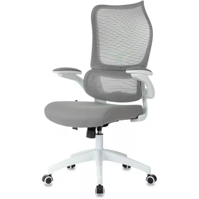 Кресло эргономичное Бюрократ Sigma WH 1 серый сетка/ткань крестов. пластик пластик белый
