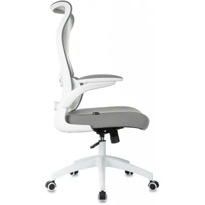 Кресло эргономичное Бюрократ Sigma WH 1 серый сетка/ткань крестов. пластик пластик белый