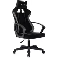 Кресло игровое Knight Optimum черный/серый крестов. пластик