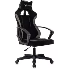 Кресло игровое Knight Optimum черный/серый крестов. пластик