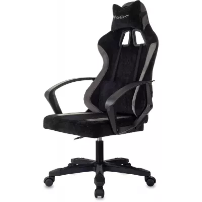 Кресло игровое Knight Optimum черный/серый крестов. пластик