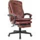 Кресло руководителя Бюрократ T-9950MSG-F коричневый экокожа крестов. пластик подст.для ног