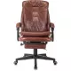 Кресло руководителя Бюрократ T-9950MSG-F коричневый экокожа крестов. пластик подст.для ног