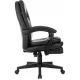 Кресло руководителя Бюрократ CH-868N-BF черный экокожа крестов. пластик подст.для ног