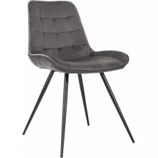 Стул для дома Бюрократ CH-K2 т.серый Holland 18 металл черный на ножках (CH-K2_1/HL18)