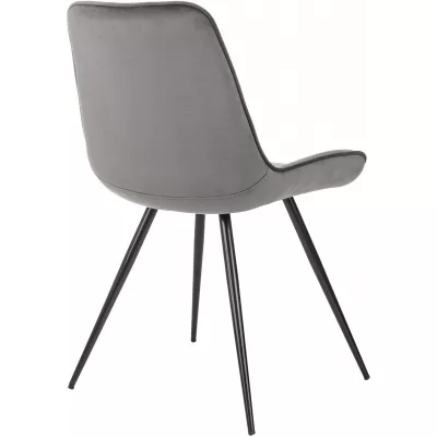 Стул для дома Бюрократ CH-K2 т.серый Holland 18 металл черный на ножках (CH-K2_1/HL18)