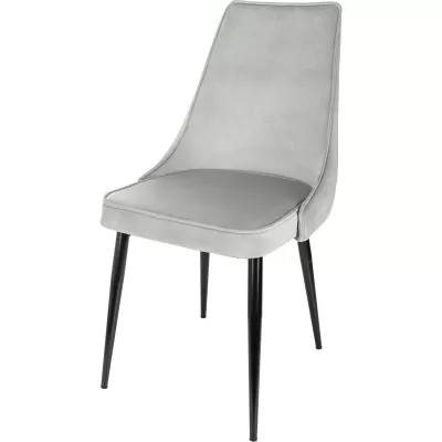 Стул для дома Бюрократ CH-K4 св.серый Holland 09 металл черный на ножках (CH-K4_1/HL09)