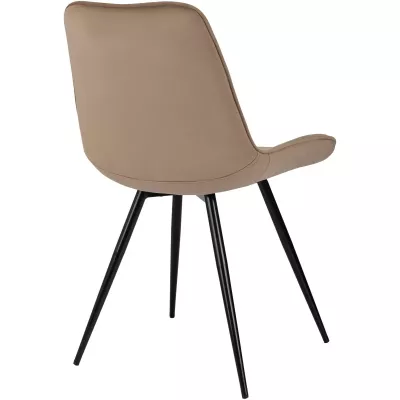 Стул для дома Бюрократ CH-K2 св.коричневый Holland 65 металл черный на ножках (CH-K2_1/HL65)