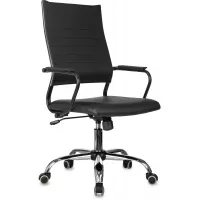 Кресло руководителя Бюрократ CH BALANCE SL Line черный экокожа крестов. металл хром