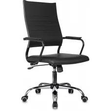 Кресло руководителя Бюрократ CH BALANCE SL Line черный экокожа крестов. металл хром