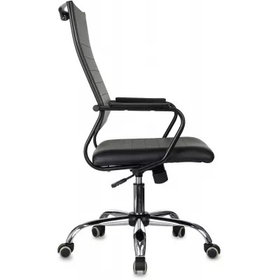 Кресло руководителя Бюрократ CH BALANCE SL Line черный экокожа крестов. металл хром