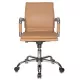 Кресло руководителя Бюрократ Ch-993-Low светло-коричневый экокожа низк.спин. крестов. металл хром