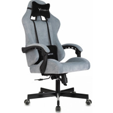 Кресло игровое Knight Terminator серо-голубой Light-28 крестов. металл