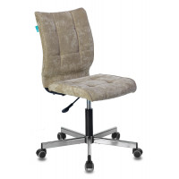 Кресло Бюрократ CH-330M песочный Light-21 крестов. металл хром