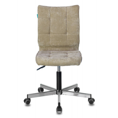 Кресло Бюрократ CH-330M песочный Light-21 крестов. металл хром