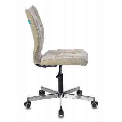 Кресло Бюрократ CH-330M песочный Light-21 крестов. металл хром