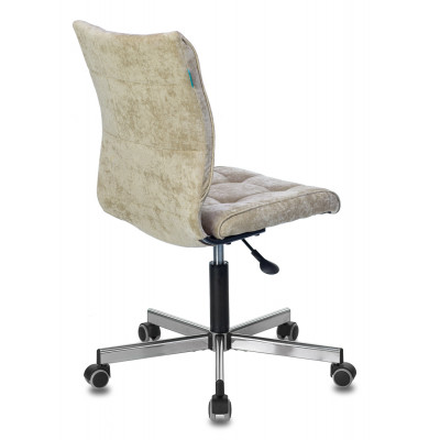 Кресло Бюрократ CH-330M песочный Light-21 крестов. металл хром