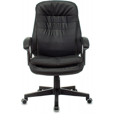 Кресло руководителя Бюрократ T-9950LT черный экокожа крестов. пластик