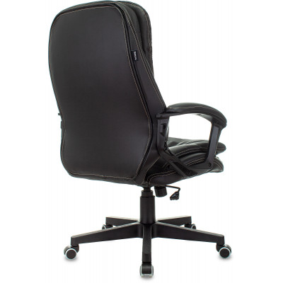 Кресло руководителя Бюрократ T-9950LT черный экокожа крестов. пластик