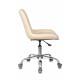 Кресло Бюрократ CH-350SL светло-бежевый текстиль/экокожа крестов. металл хром