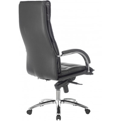 Кресло руководителя Бюрократ T-9927SL черный кожа крестов. металл хром