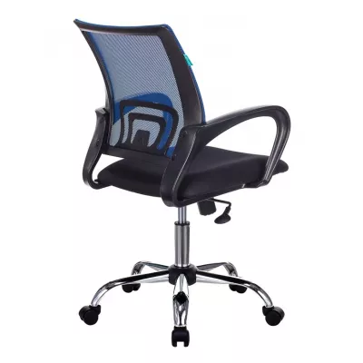 Кресло Бюрократ CH-695NSL синий TW-05 сиденье черный TW-11 сетка/ткань крестов. металл хром