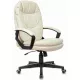 Кресло руководителя Бюрократ CH-868N слоновая кость OR-10 экокожа крестов. пластик