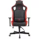 Кресло игровое Knight Outrider черный/красный ромбик экокожа с подголов. крестов. металл
