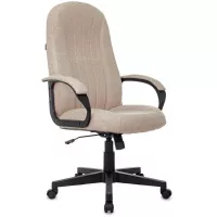 Кресло руководителя Бюрократ T-898 бежевый 38-402 крестов. пластик