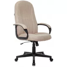 Кресло руководителя Бюрократ T-898 бежевый 38-402 крестов. пластик