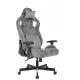 Кресло игровое Knight Outrider серый Light-19 с подголов. крестов. металл