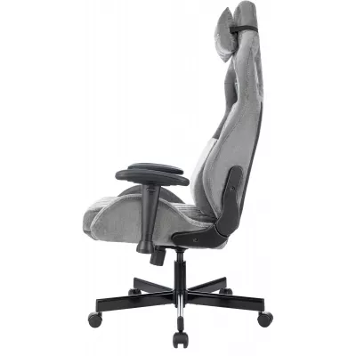 Кресло игровое Knight Outrider серый Light-19 с подголов. крестов. металл