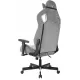 Кресло игровое Knight Outrider серый Light-19 с подголов. крестов. металл